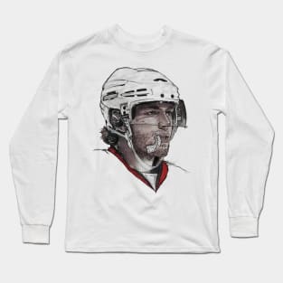 Patrick Kane Chicago Face Sketch Long Sleeve T-Shirt